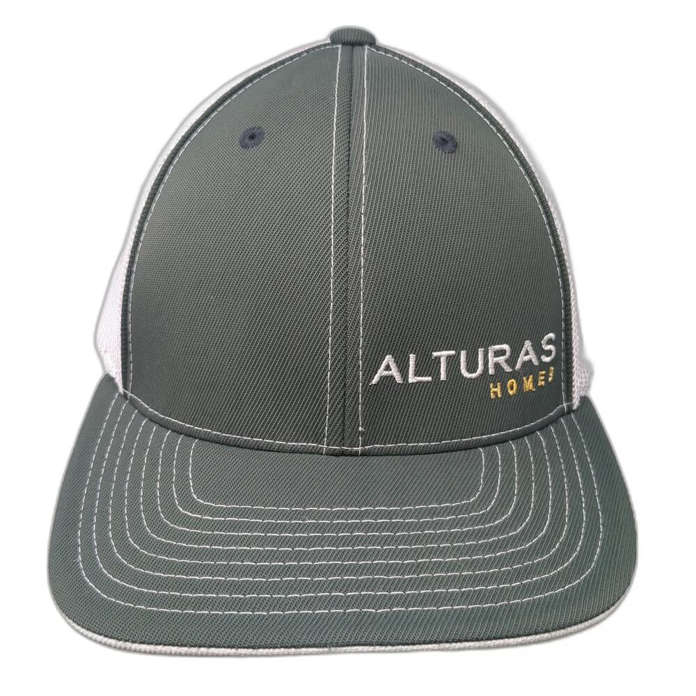 Pacific Headwear Baseball Cap Gray Alturas Homes XL Mesh Back Flexfit Pro Hat